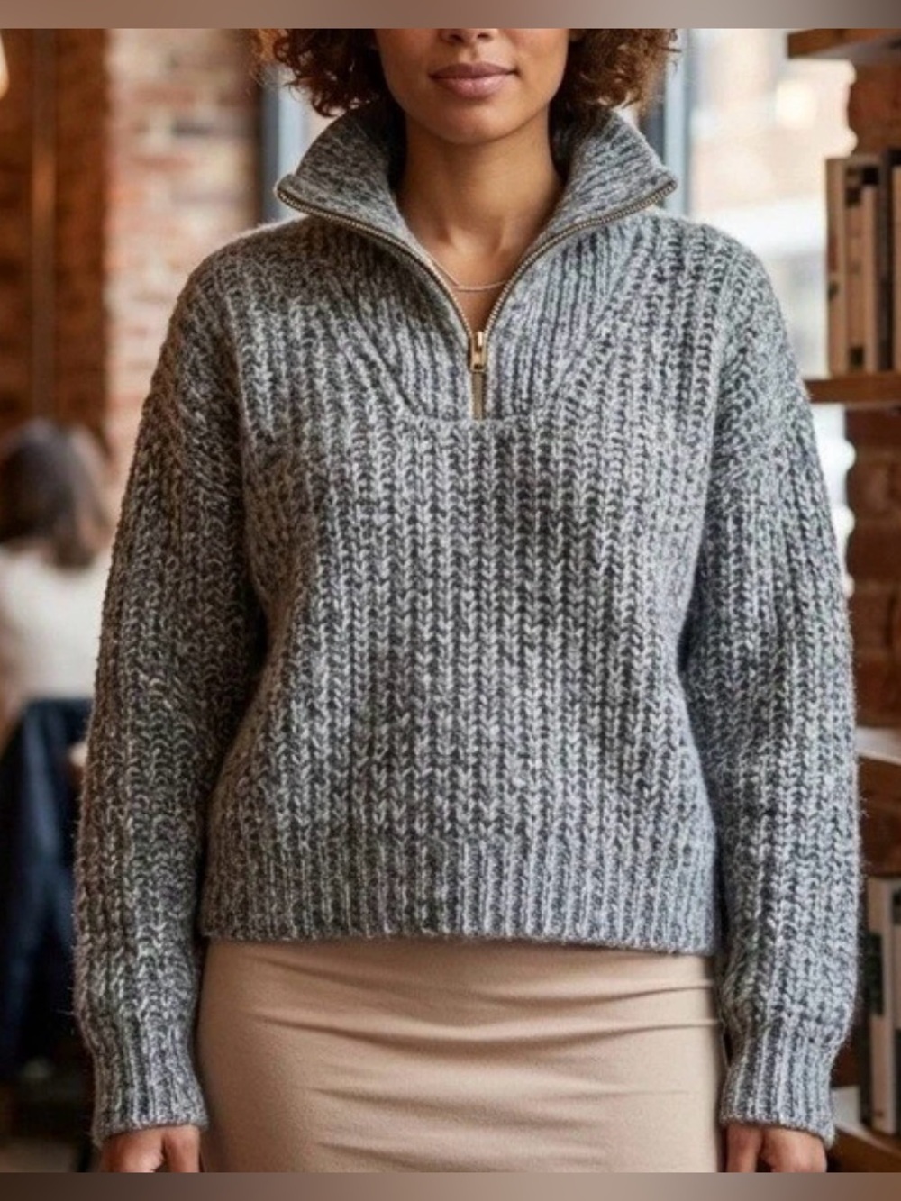 Ba&Sh Baltan Jumper Sweater Alpaca Gray